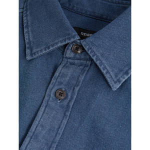 REISS MCILROY Textured Denim Overshirt